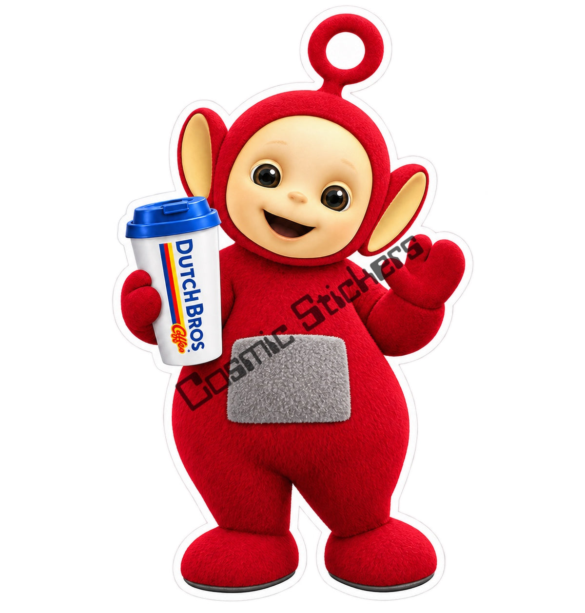 Po fan-made Dutch Bros Hot Coffee sticker